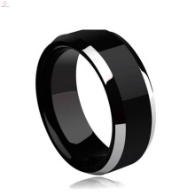 Simple Design Plaine chirurgicale Tungsten femmes et hommes Ring